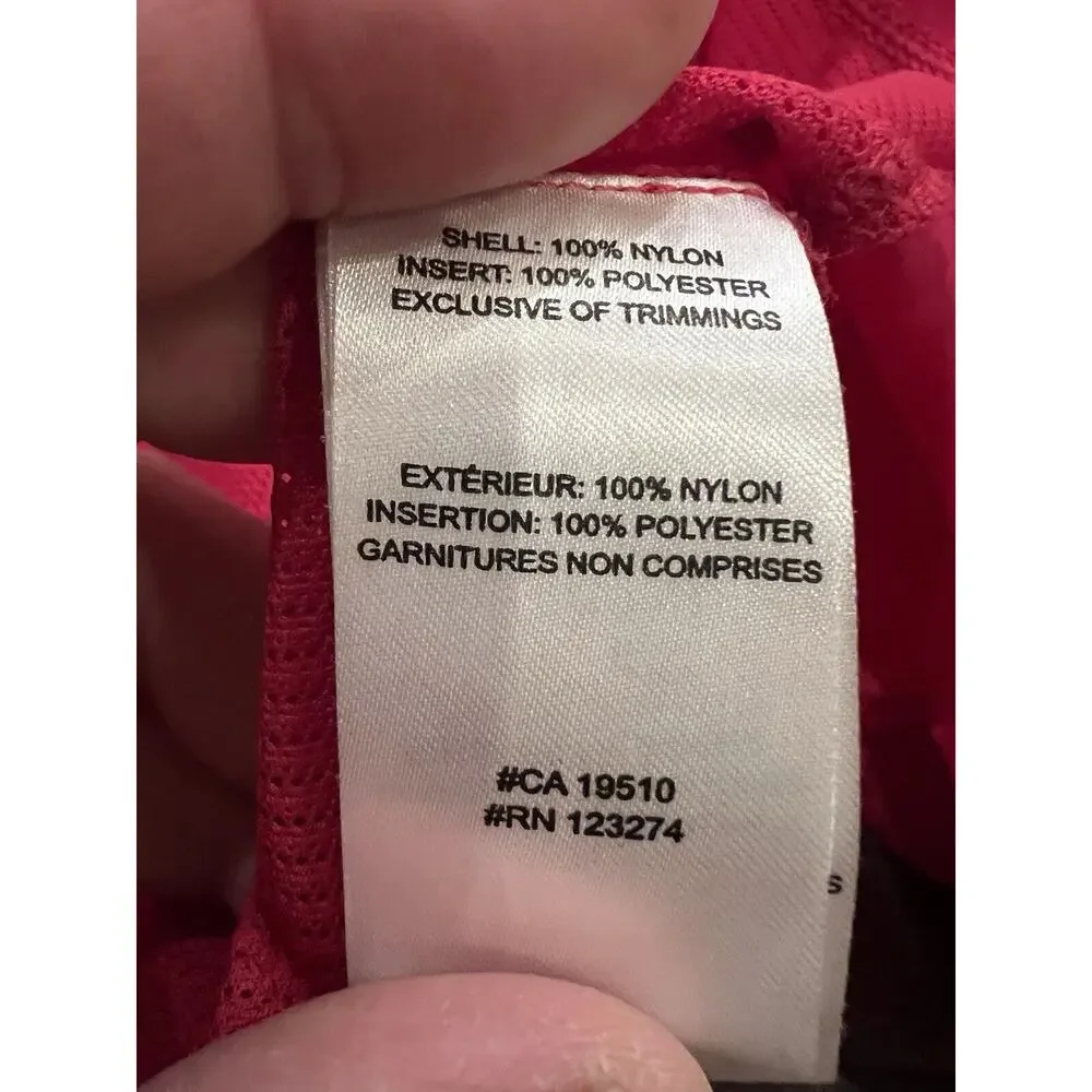 Lole Womens Pink Full Zip Hooded Water Repellent Raincoat Jacket Size XS 2-4 - Picture 7 of 10